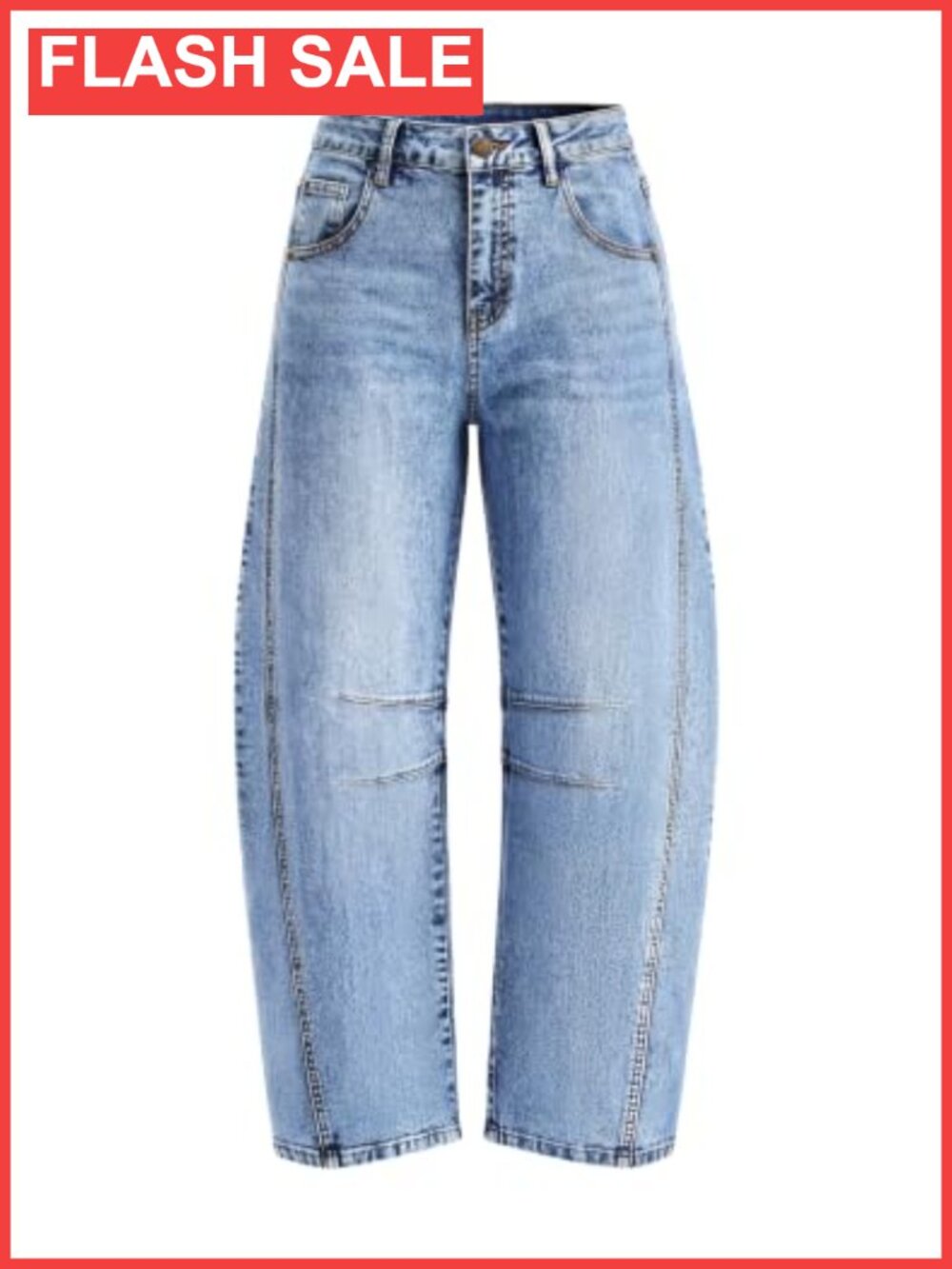 Barrel Jeans for Women High Waisted Wide Leg Ankle Pants